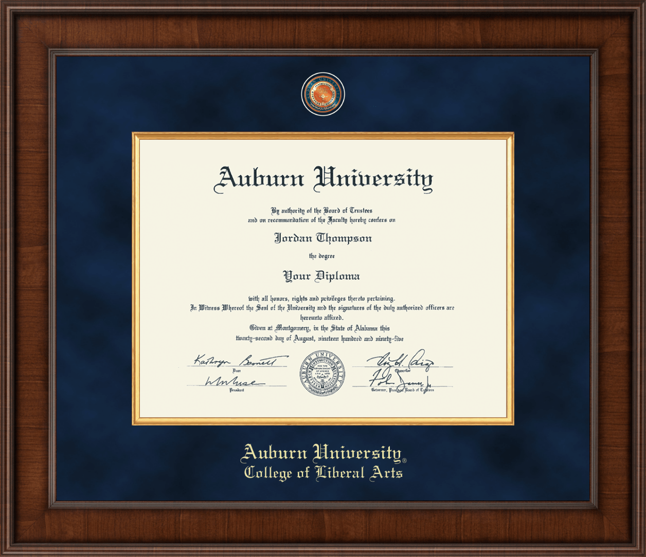 Auburn University Presidential Masterpiece Diploma Frame in Madison - Item  #221451-ALA from Auburn Alumni Association