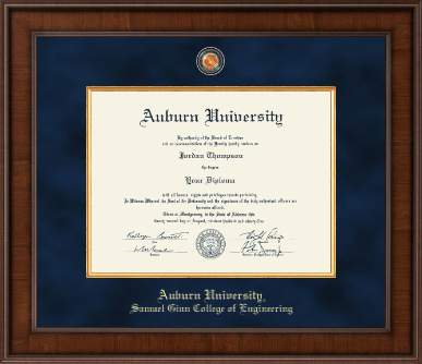 Auburn University diploma frame - Presidential Masterpiece Diploma Frame in Madison