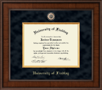 The University of Findlay Presidential Brass Masterpiece Diploma Frame in Madison