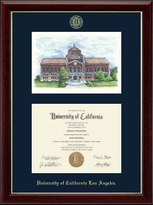 University of California Los Angeles diploma frame - Powell Library Campus Scene Edition Diploma Frame in Gallery