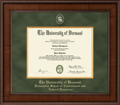 The University of Vermont diploma frame - Presidential Masterpiece Diploma Frame in Madison