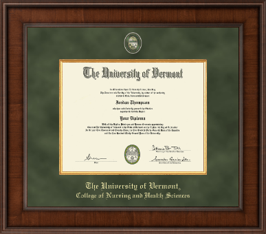 The University of Vermont diploma frame - Presidential Masterpiece Diploma Frame in Madison