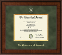 The University of Vermont diploma frame - Presidential Masterpiece Diploma Frame in Madison