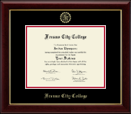 Fresno City College diploma frame - Gold Embossed Diploma Frame in Gallery