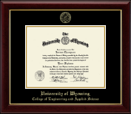 University of Wyoming diploma frame - Gold Embossed Diploma Frame in Gallery