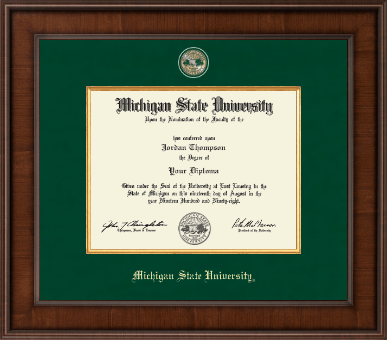 Michigan State University diploma frame - Presidential Masterpiece Diploma Frame in Madison