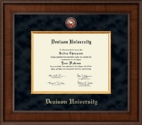 Denison University  Presidential Masterpiece Diploma Frame in Madison
