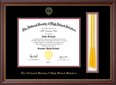 The National Society of High School Scholars certificate frame - Honor Cord Certificate Frame in Newport