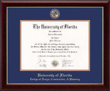 University of Florida diploma frame - Masterpiece Medallion Diploma Frame in Gallery