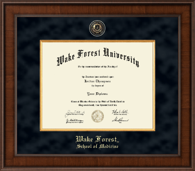 Wake Forest University diploma frame - Presidential Masterpiece Diploma Frame in Madison