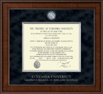 Columbia University Presidential Masterpiece Diploma Frame in Madison
