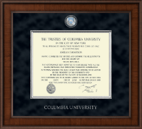 Columbia University Presidential Masterpiece Diploma Frame in Madison