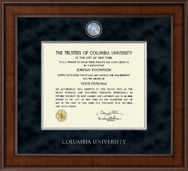 Columbia University diploma frame - Presidential Masterpiece Diploma Frame in Madison