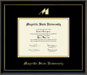 Mayville State University diploma frame - Gold Embossed Diploma Frame in Onexa Gold