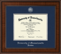 University of Massachusetts Boston Presidential Pewter Masterpiece Diploma Frame in Madison