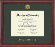 Mercyhurst University diploma frame - Gold Engraved Medallion Diploma Frame in Signature