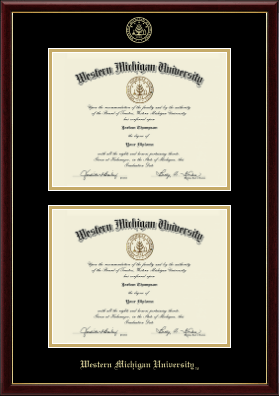 Western Michigan University diploma frame - Double Diploma Frame in Galleria
