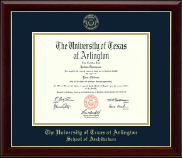 The University of Texas at Arlington Gold Embossed Diploma Frame in Gallery