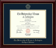 The University of Texas at Arlington Gold Embossed Diploma Frame in Gallery