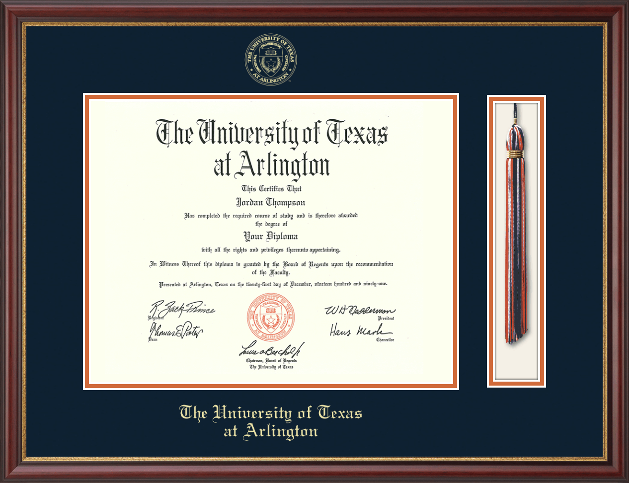 The University of Texas at Arlington Tassel Edition Diploma Frame in