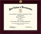 York College of Pennsylvania diploma frame - Century Gold Engraved Diploma Frame in Cordova