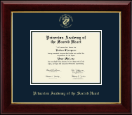 Princeton Academy of the Sacred Heart Gold Embossed Diploma Frame in Gallery