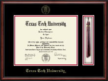 Texas Tech University diploma frame - Tassel & Cord Diploma Frame in Southport