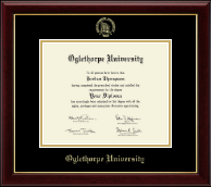 Oglethorpe University diploma frame - Gold Embossed Diploma Frame in Gallery