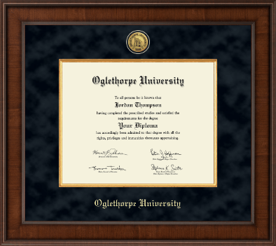 Oglethorpe University diploma frame - Presidential Gold Engraved Diploma Frame in Madison