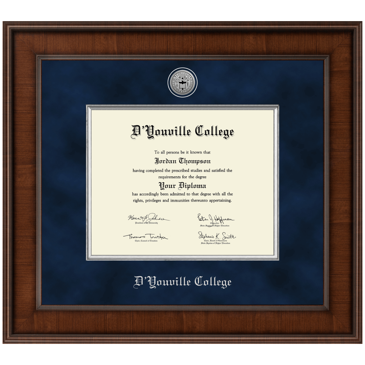 D'youville College Diploma Frame Custom Frames Online Church Hill