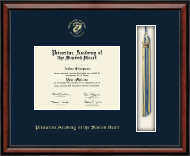 Princeton Academy of the Sacred Heart diploma frame - Tassel & Cord Diploma Frame in Southport