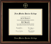 New Mexico Junior College Gold Embossed Diploma Frame in Williamsburg