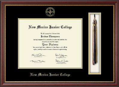 New Mexico Junior College diploma frame - Tassel & Cord Diploma Frame in Newport