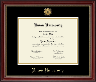 Union University diploma frame - Gold Engraved Medallion Diploma Frame in Kensington Gold