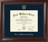 Truett McConnell College Gold Embossed Diploma Frame in Rainier