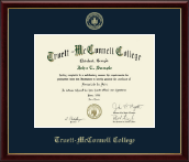 Truett McConnell College Gold Embossed Diploma Frame in Galleria