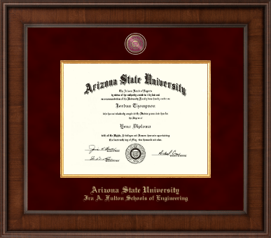 Arizona State University diploma frame - Presidential Masterpiece Diploma Frame in Madison