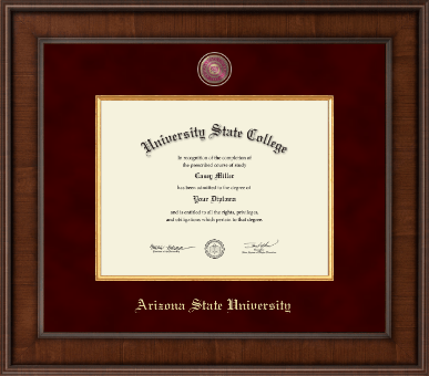 Arizona State University diploma frame - Presidential Masterpiece Diploma Frame in Madison