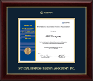 National Business Aviation Association Gold Embossed Certificate Frame in Gallery