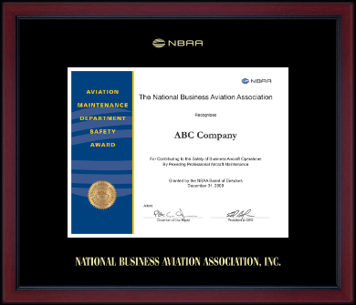 National Business Aviation Association certificate frame - Gold Embossed Achievement Edition Certificate Frame in Academy