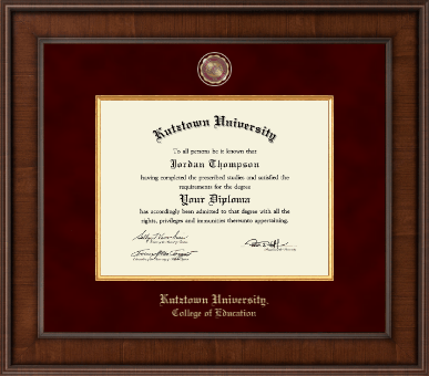 Kutztown University diploma frame - Presidential Masterpiece Diploma Frame in Madison