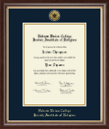Hebrew Union College diploma frame - Gold Engraved Medallion Diploma Frame in Hampshire