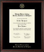 Hebrew Union College Gold Embossed Diploma Frame in Studio