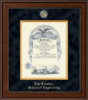 The Citadel The Military College of South Carolina diploma frame - Presidential Masterpiece Diploma Frame in Madison