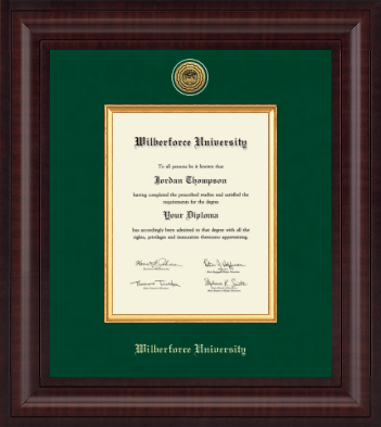Wilberforce University diploma frame - Presidential Gold Engraved Diploma Frame in Premier