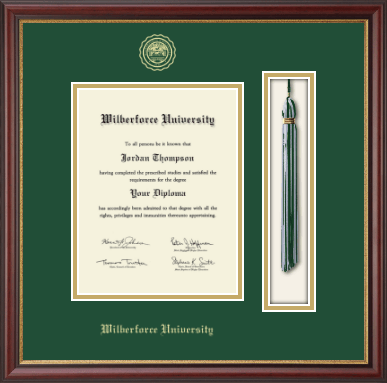 Wilberforce University diploma frame - Tassel & Cord Diploma Frame in Newport