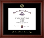 Western Illinois University diploma frame - Gold Embossed Diploma Frame in Cambridge