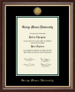 George Mason University diploma frame - Gold Engraved Medallion Diploma Frame in Hampshire