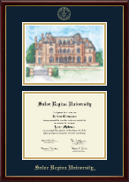 Salve Regina University diploma frame - Overly Campus Scene Edition Diploma Frame in Galleria