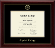 Chabot College Gold Embossed Diploma Frame in Gallery